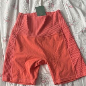 P'tula Women's Vibrant Coral Bike Shorts